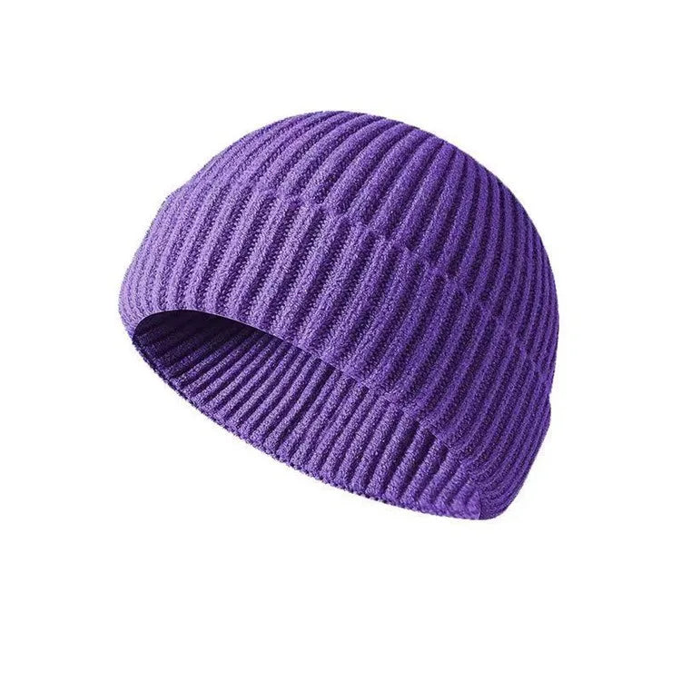 Winter Knittted Cap  Solid Color Hip Hop Cap Unisex Skullies & Beanies