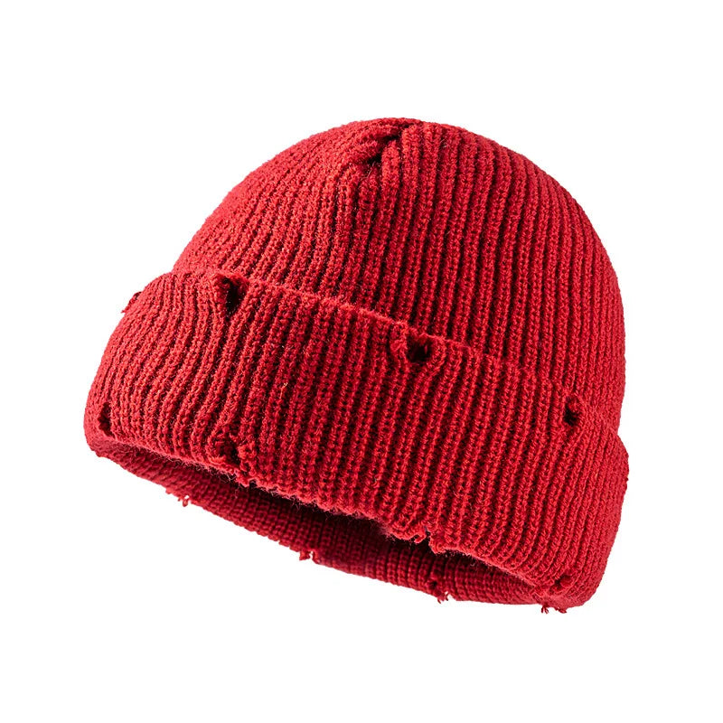 Knit Short Beanies Autumn Winter Hats