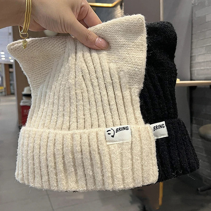 Cat Ears Beanies For Women Knitted Hats