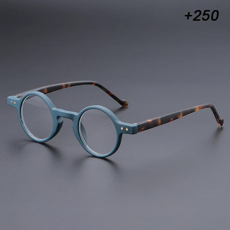 small round unisex frame retro unique lightweight temples