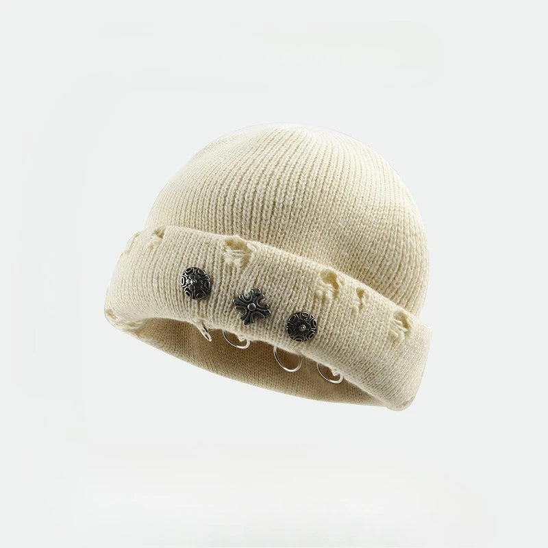 ‌Street Hip-hop Style Retro Woolen Beanie Hat