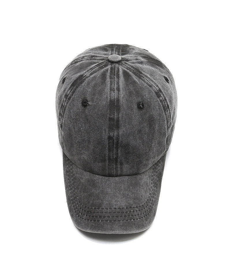 Denim Bare Plate Washed Fashion Baseball Cap