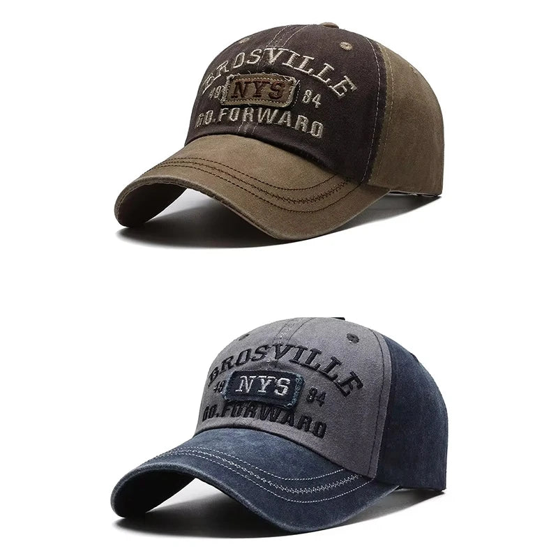Four Seasons Men's Baseball Cap Casual Wash Embroidered
