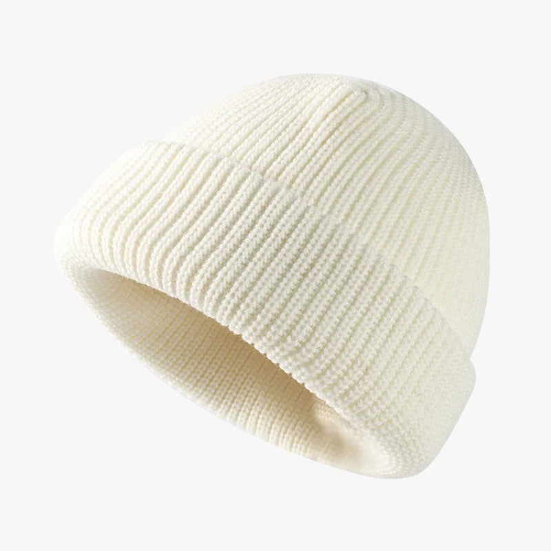 Knit Short Beanies Autumn Winter Hats