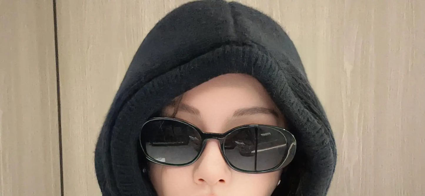 Knitted Hooded Caps Winter Balaclava Beanies Hats