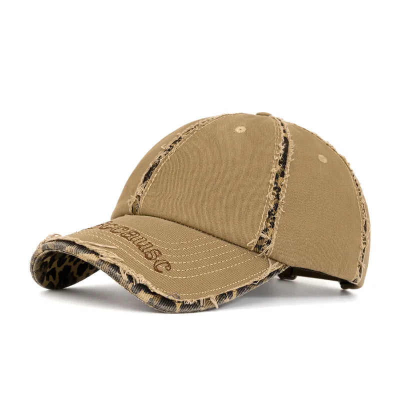 FS Brown American Street Baseball Cap For Men Trcuker Hat