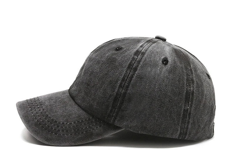 Denim Bare Plate Washed Fashion Baseball Cap