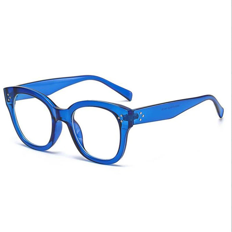 Feminine Optical Oversize Square Glasses Prescription Spectacles Myopia -0.5 To -6.0  +0.5 to +6.0