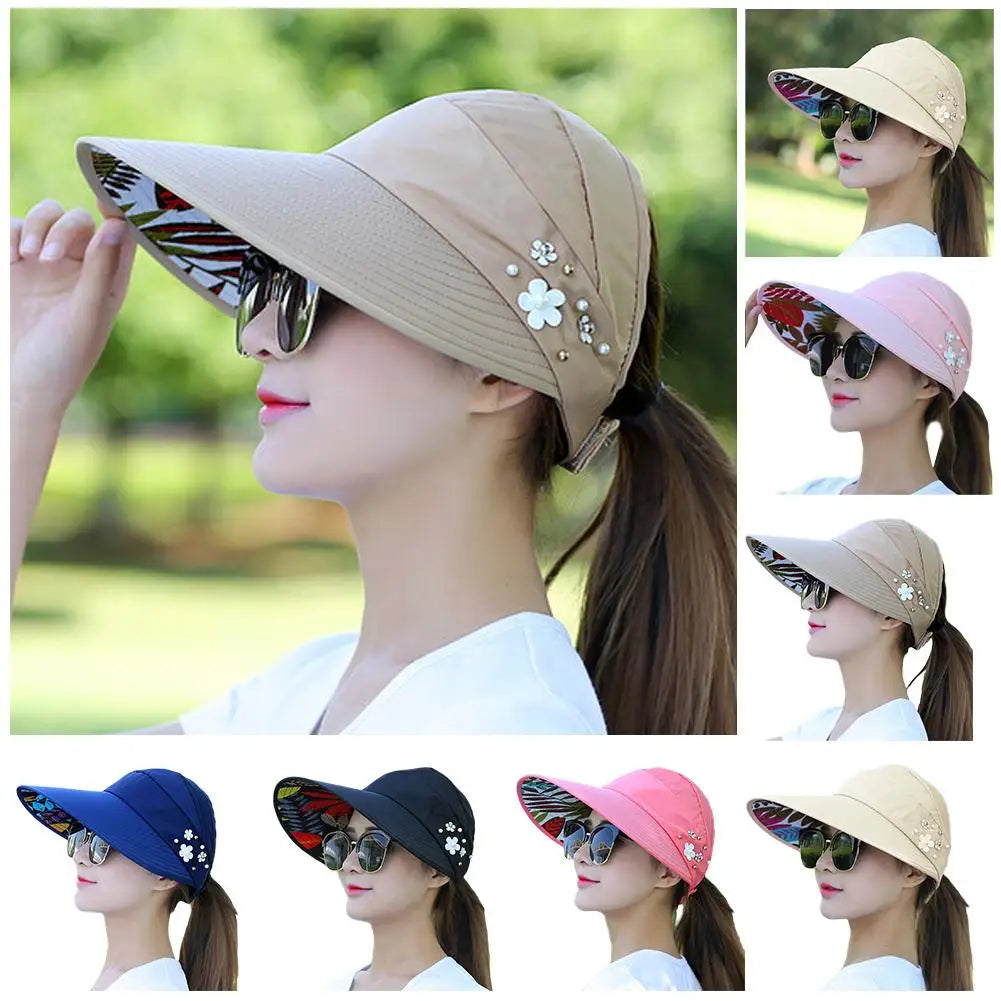 Women's Wide Brim Foldable Sun Hat