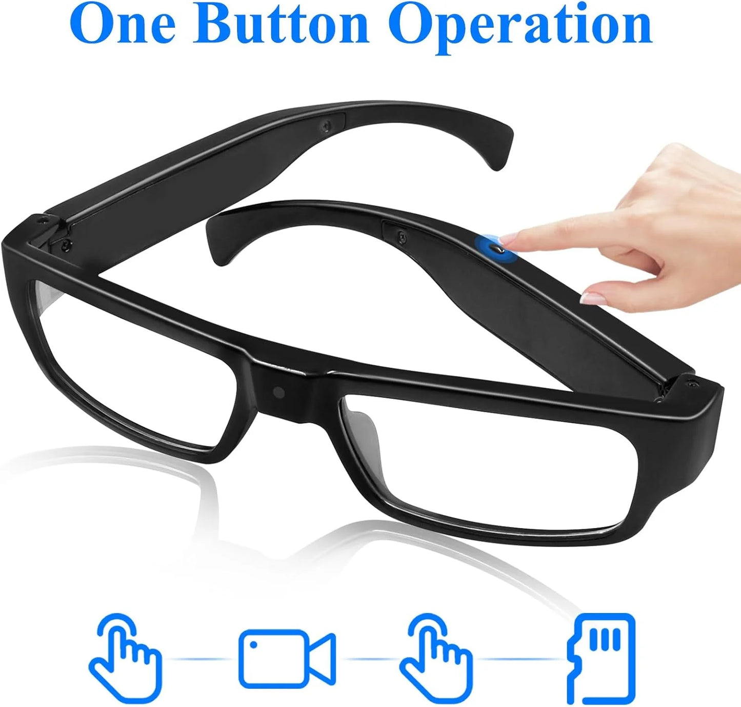 Portable 1080P HD Mini Glasses With Camera Video Recorder