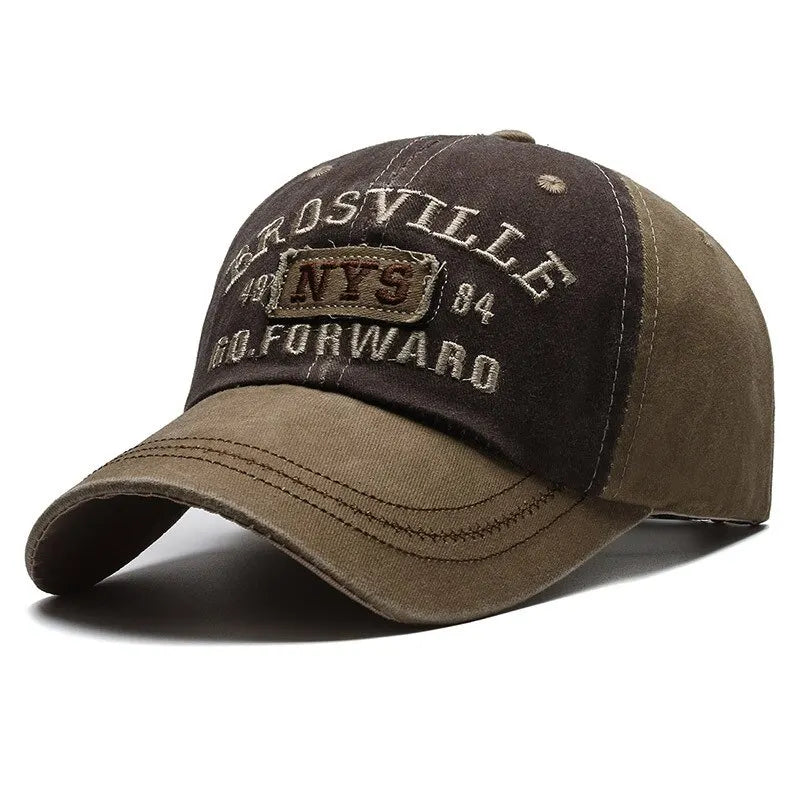 Four Seasons Men's Baseball Cap Casual Wash Embroidered