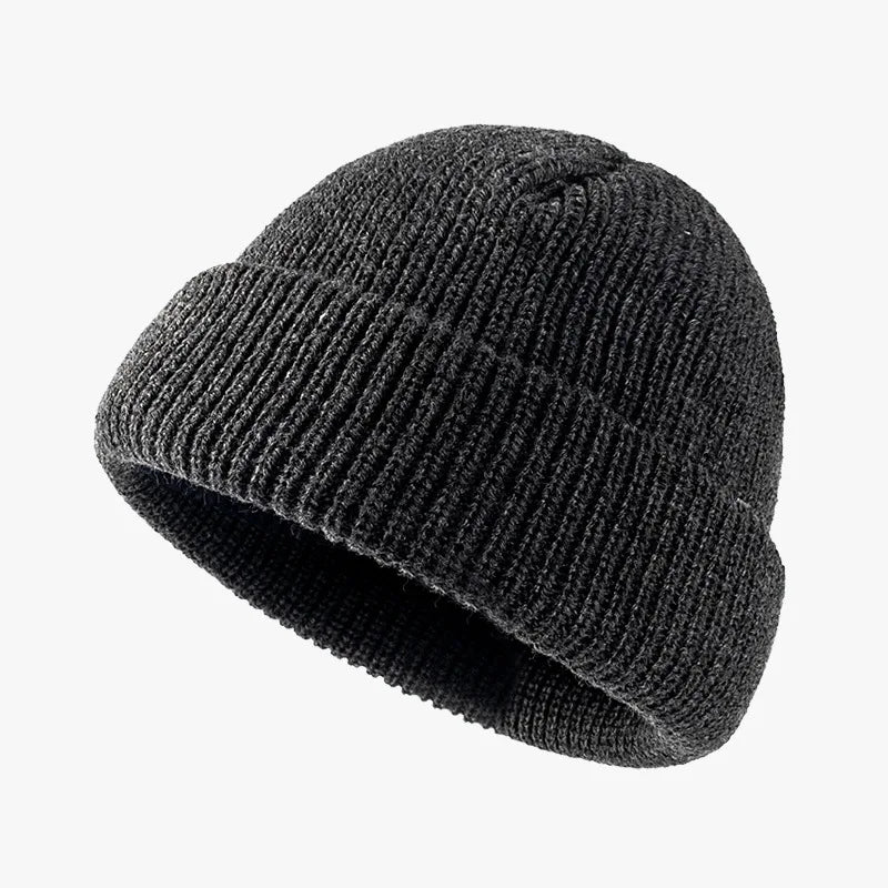 Knit Short Beanies Autumn Winter Hats