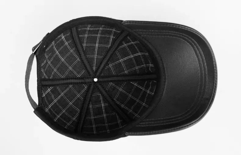 Retro Cap Suede Real Leather Baseball Caps