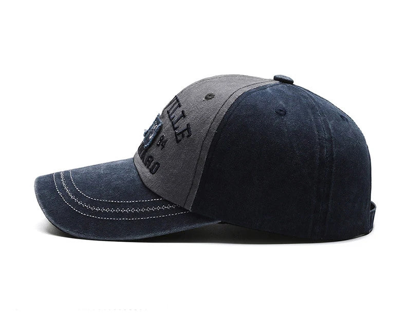 Four Seasons Men's Baseball Cap Casual Wash Embroidered