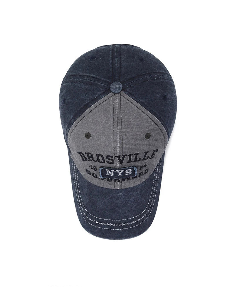Four Seasons Men's Baseball Cap Casual Wash Embroidered