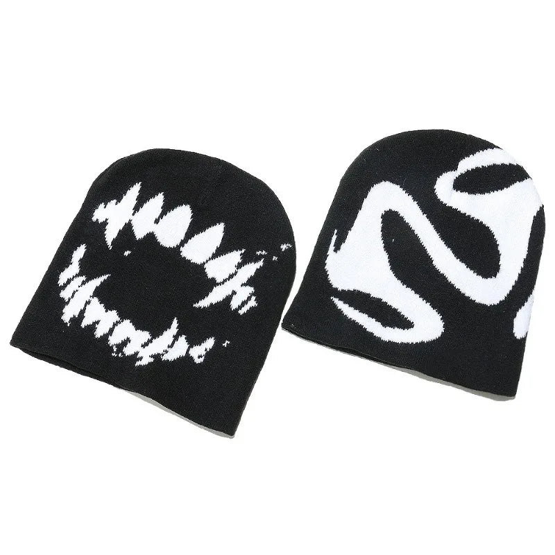 Women Hat Knitting Beanies unisexY2k Streetwear Winter Fashion Caps