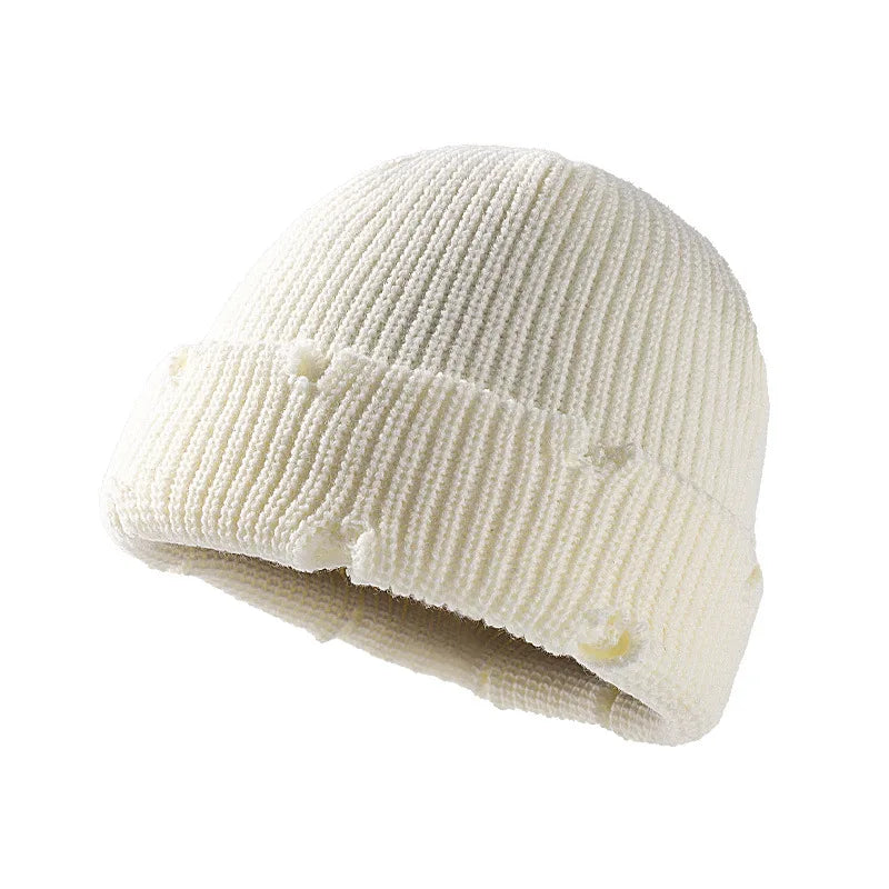 Knit Short Beanies Autumn Winter Hats