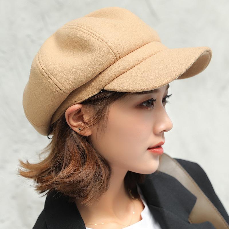 Autumn & Winter Wool Newsboy Cap