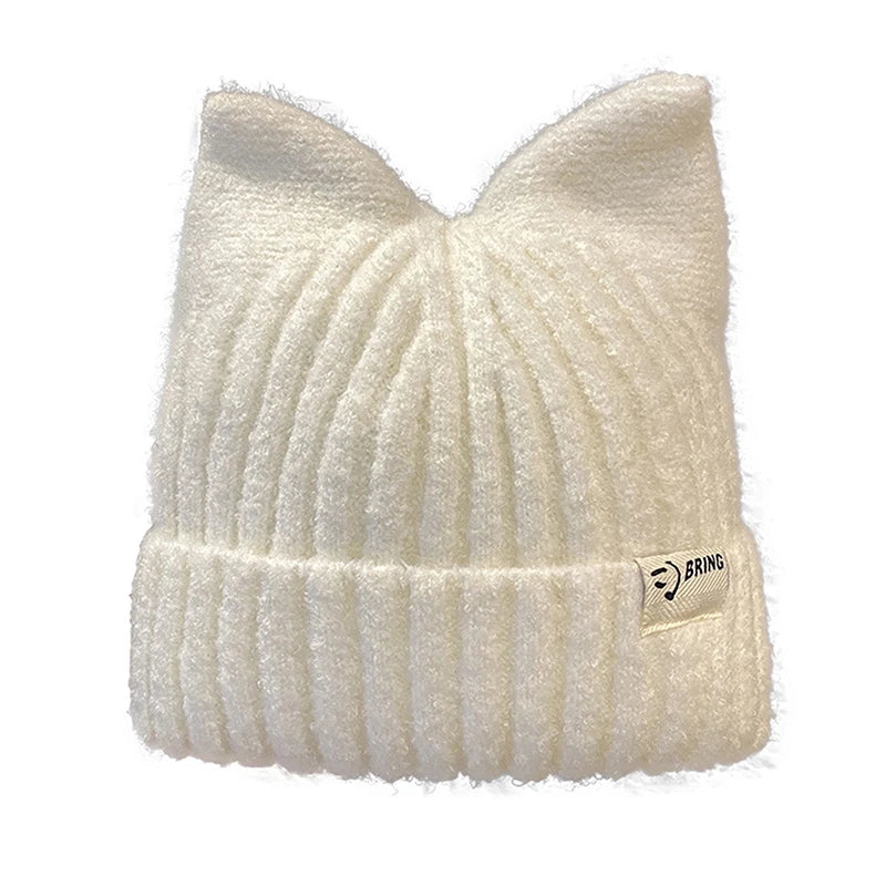 Cat Ears Beanies For Women Knitted Hats