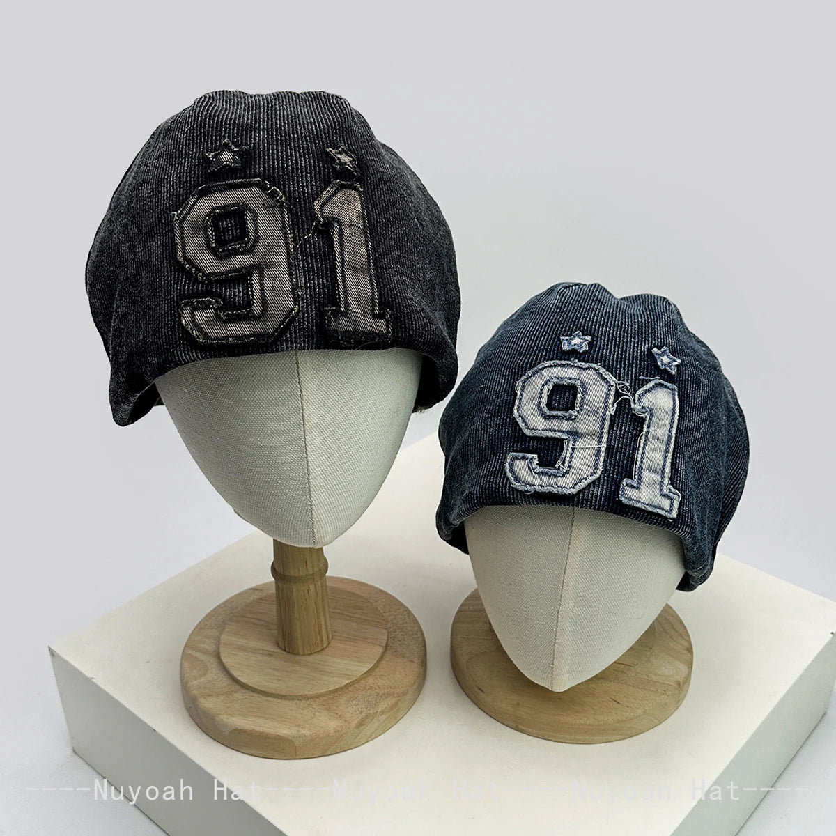 American Style Patch number Knitted Hats