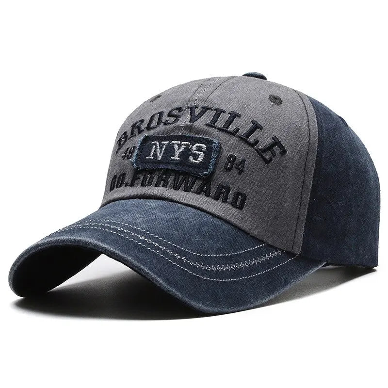 Four Seasons Men's Baseball Cap Casual Wash Embroidered