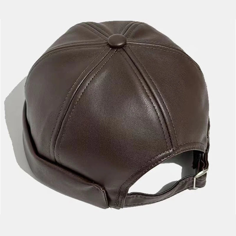 Retro Solid Color Brimless Hat