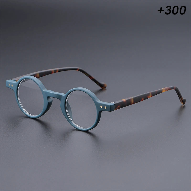 small round unisex frame retro unique lightweight temples