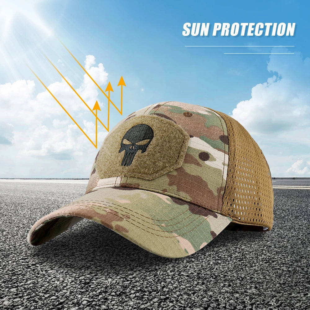 Breathable Baseball Caps Sun Protection Trucker Hats