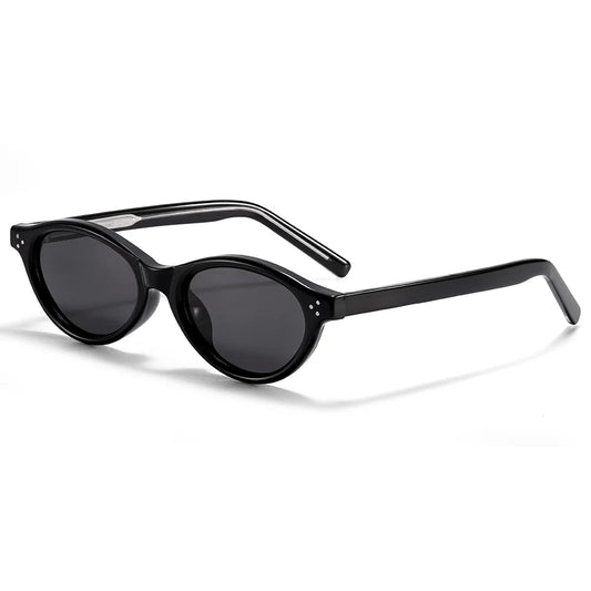 Retro Oval Sunglasses for Women Men Tr Frame