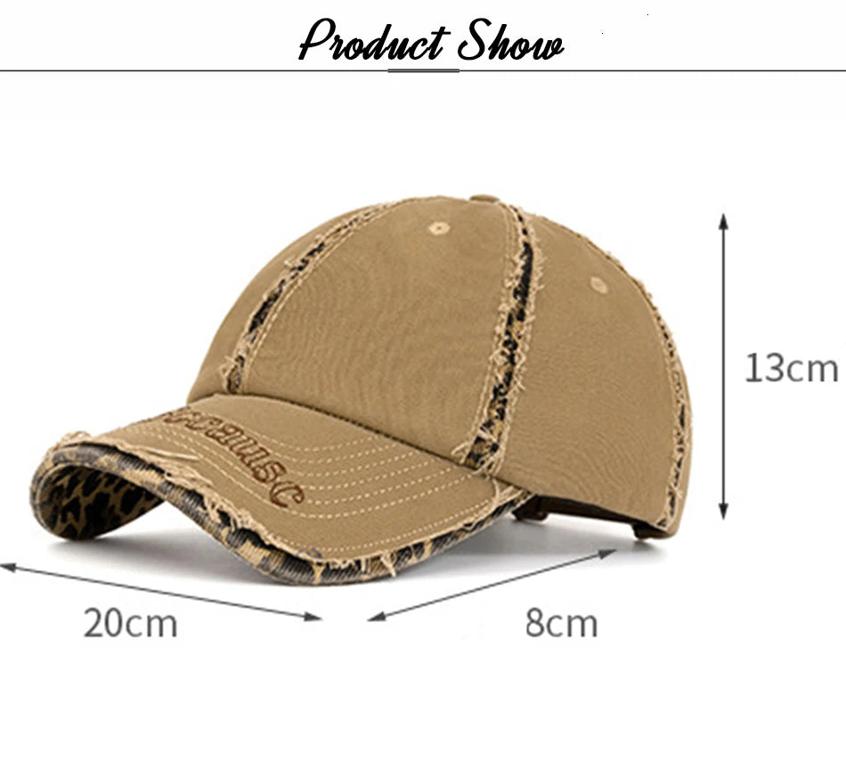 FS Brown American Street Baseball Cap For Men Trcuker Hat