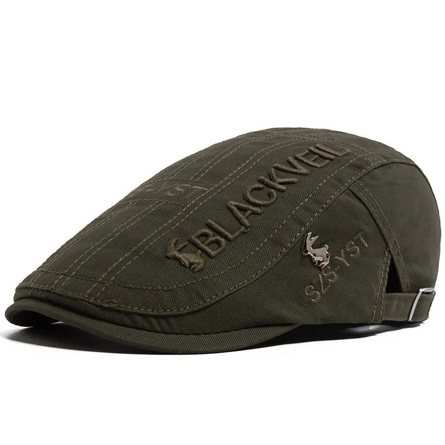 Men Beret Fashion Rabbit Embroidery For Male Fashion Vintage Newsboy Cap