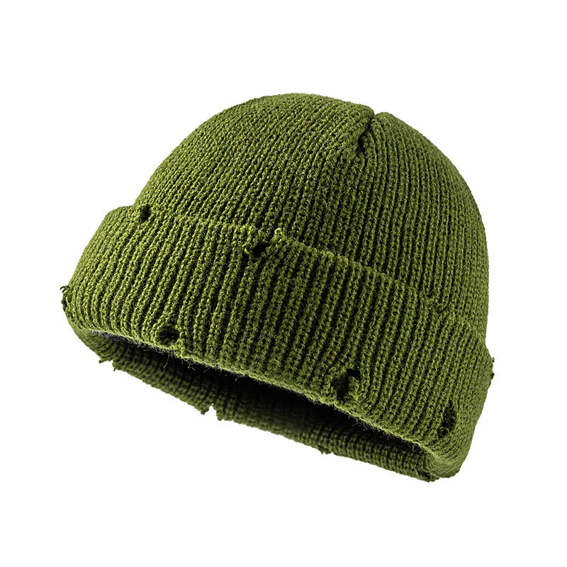 Knit Short Beanies Autumn Winter Hats