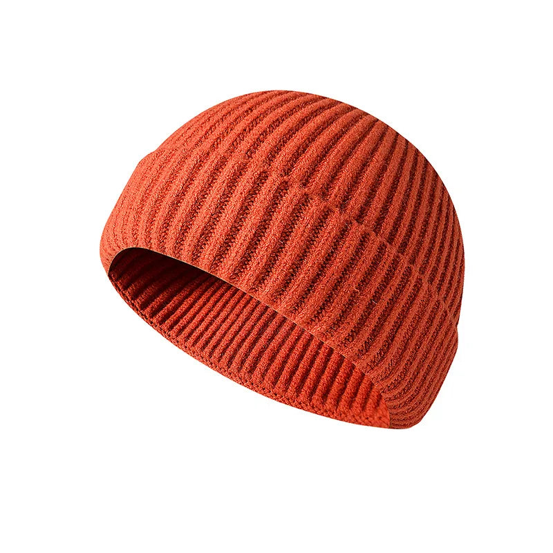 Winter Knittted Cap  Solid Color Hip Hop Cap Unisex Skullies & Beanies