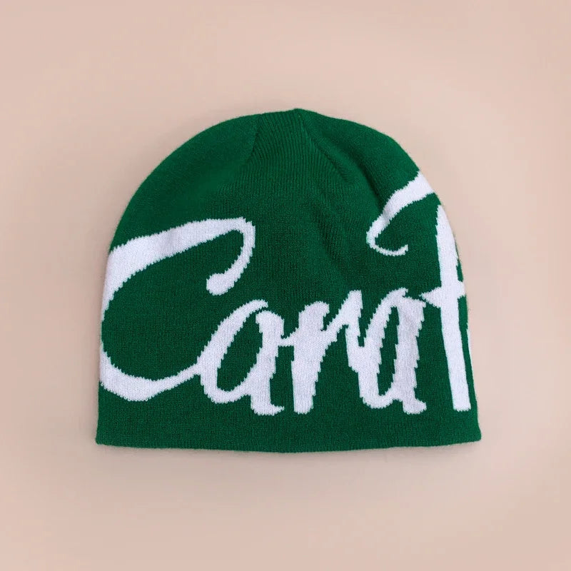 Warm Personal Versatile Letter Wool Knitted Beanies Hats