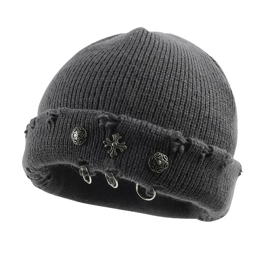 ‌Street Hip-hop Style Retro Woolen Beanie Hat
