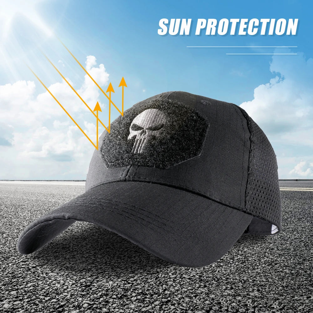 Breathable Baseball Caps Sun Protection Trucker Hats