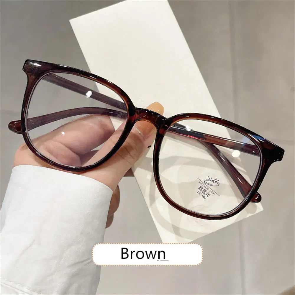 Large Square Frame Anti-Blue Light Glasses Fashion Retro Men Women