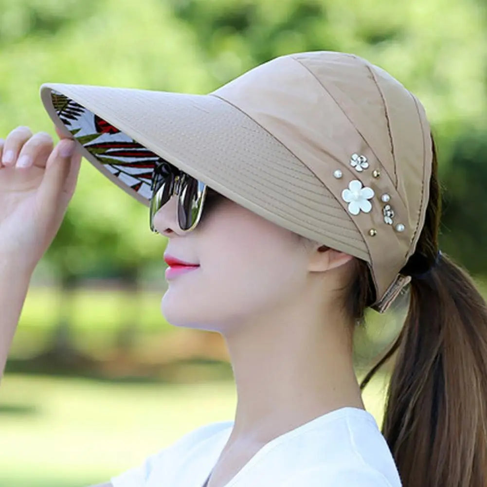 Women's Wide Brim Foldable Sun Hat