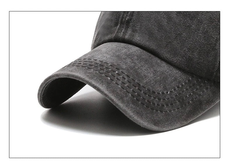 Denim Bare Plate Washed Fashion Baseball Cap