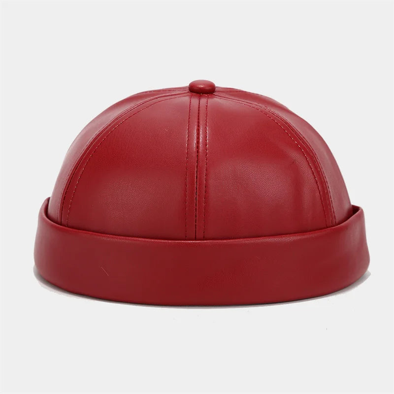 Retro Solid Color Brimless Hat