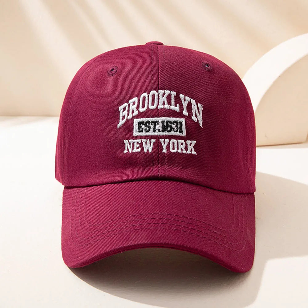 Vintage Embroidered Baseball Cap With BROOKLYN NEW YORK