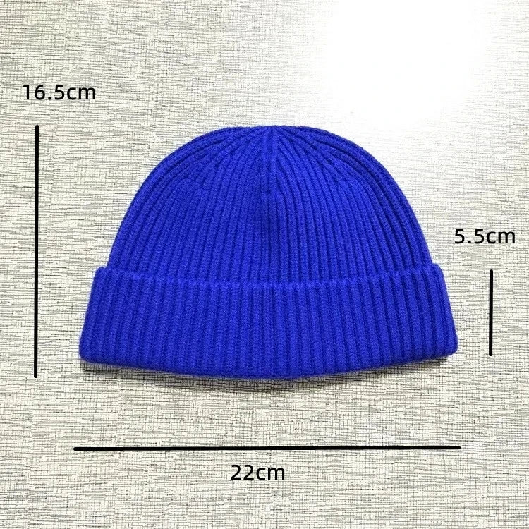 Winter Knittted Cap  Solid Color Hip Hop Cap Unisex Skullies & Beanies