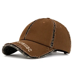FS Brown American Street Baseball Cap For Men Trcuker Hat
