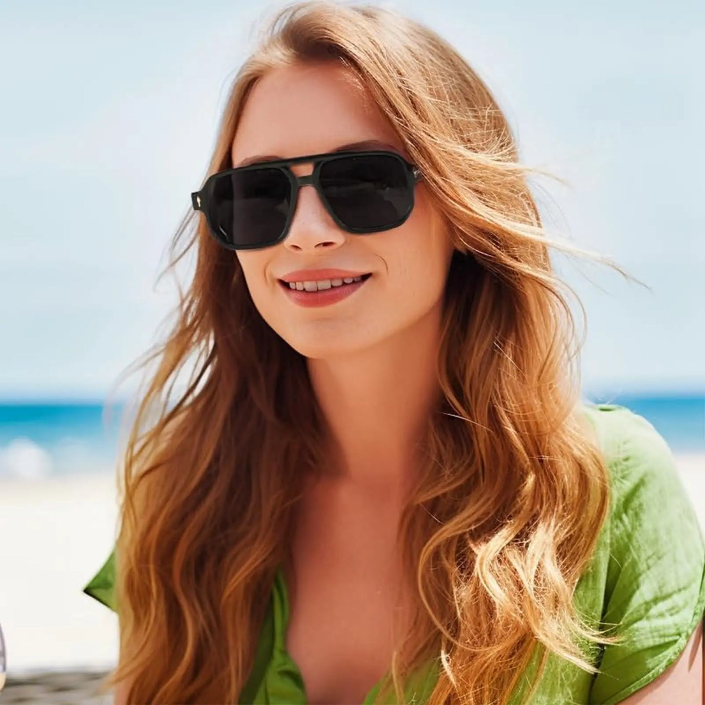 Double Bridges Anti Blue Light Reading Glasses Men Retro Women Square Glasses