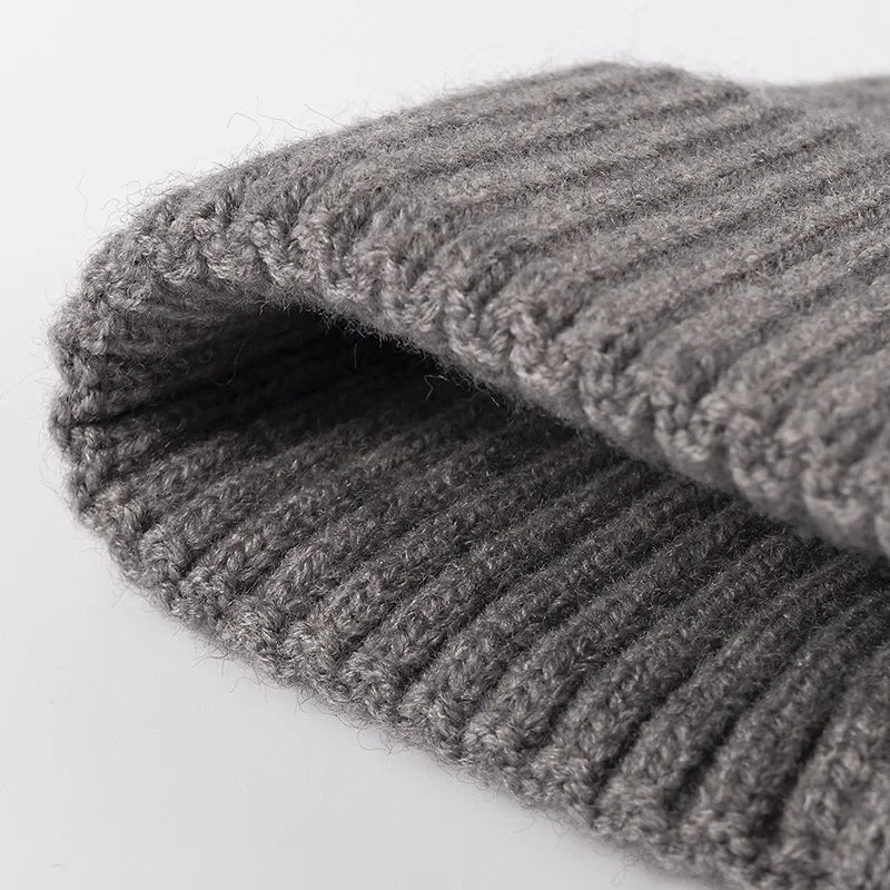 Warm Knit Beanie Hat for Men and Women
