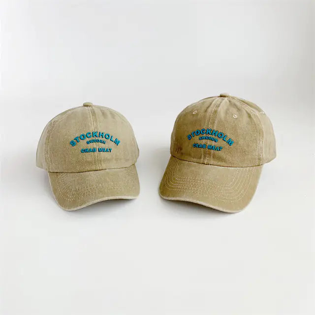 Retro Letter Baseball Caps for Spring/Summer