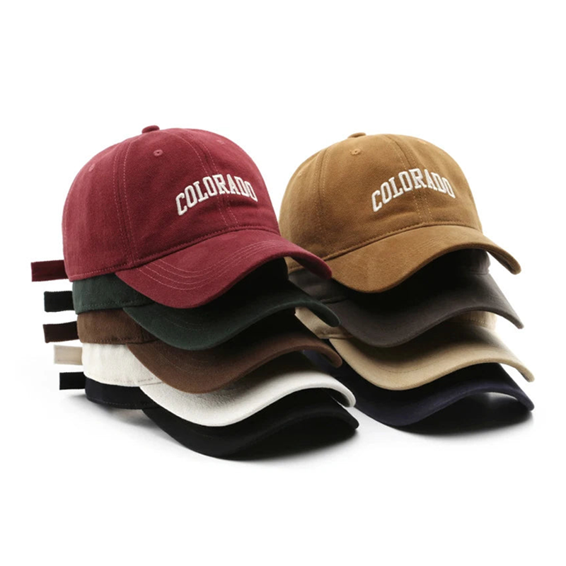 COLORADO Embroidery Cotton Fashion Baseball Cap