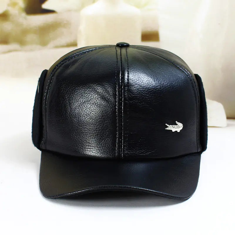 Soft PU Leather Duckbill Baseball Cap