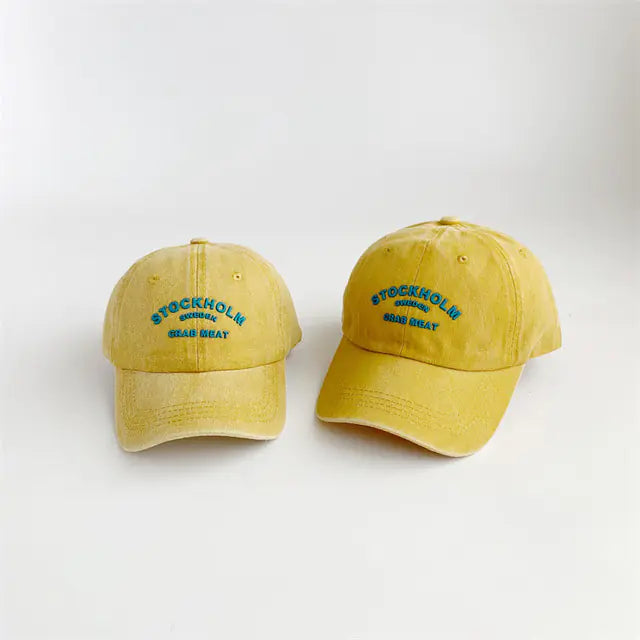 Retro Letter Baseball Caps for Spring/Summer